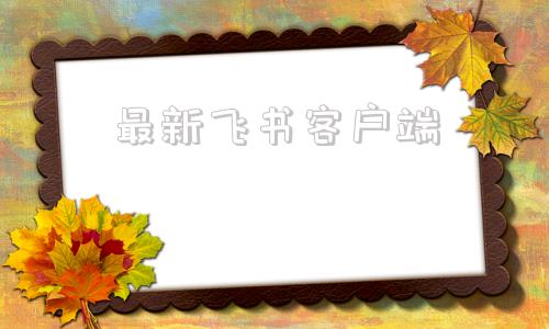 最新飞书客户端飞书电脑版官方下载