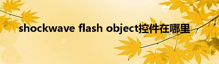 flash控件手机版苹果苹果手机flash插件怎样安装-第2张图片-亚星国际官网